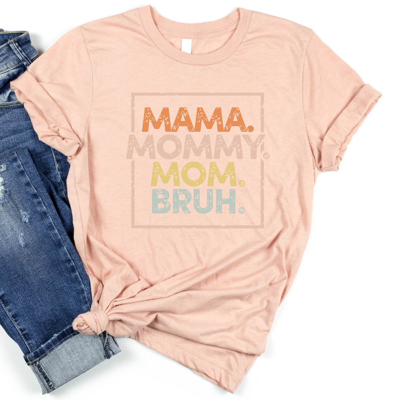 Funny Mom Shirt Mama Mommy Mom Bruh Tee Mother's Day Gift New Mom Sweatshirt image 1