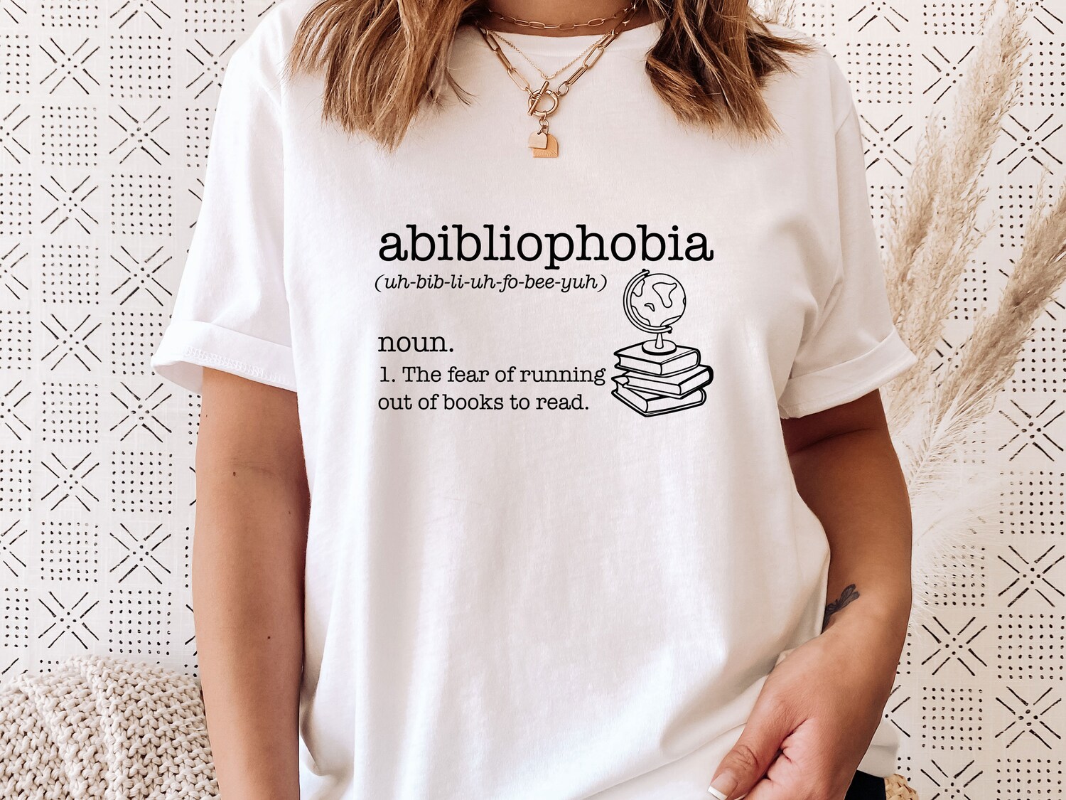 Book Lover Shirt Abibliophobia Reading T-shirt Book Club Tee Bookish Gift for Kids image 2