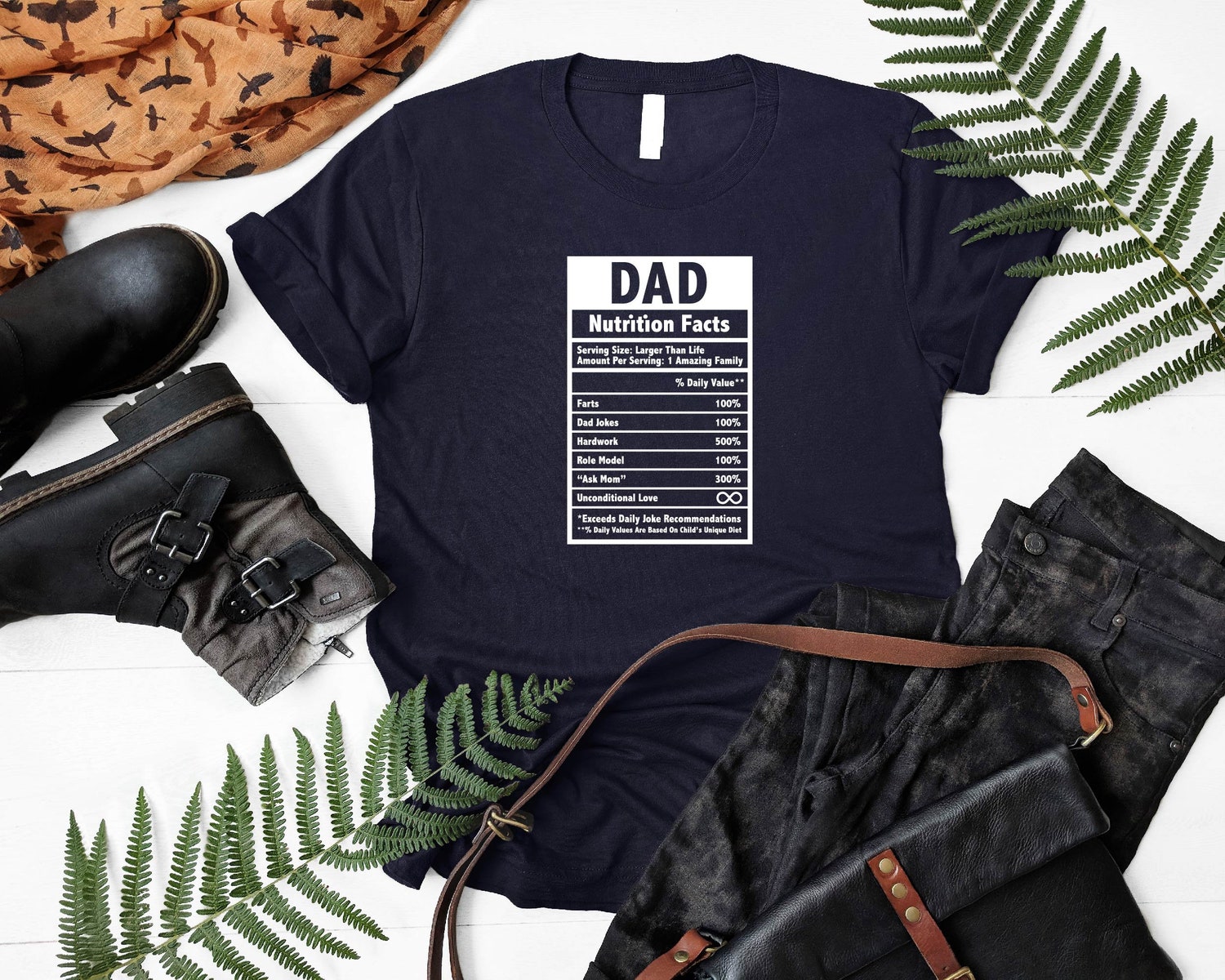 Dad Nutrition Fact Shirt Funny Dad Joke Shirt Happy Father's Day Gift Dad Life Sweatshirt image 2