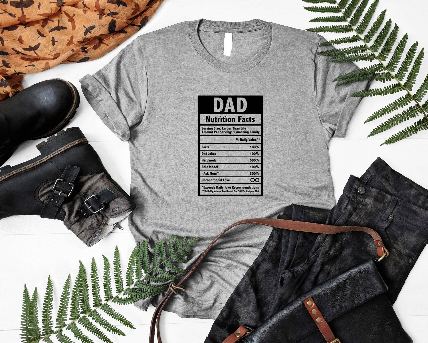 Dad Nutrition Fact Shirt Funny Dad Joke Shirt Happy Father's Day Gift Dad Life Sweatshirt image 1