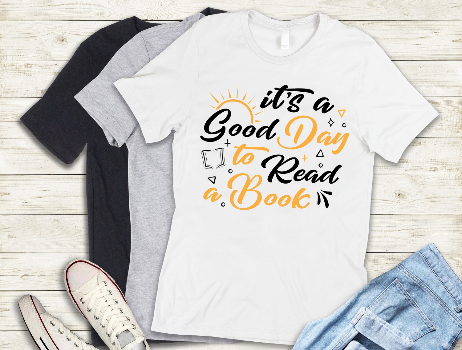 Book Lover Shirt Good Day to Read T-Shirt Bookish Librarian Tee Bookworm Gift Ideas image 1