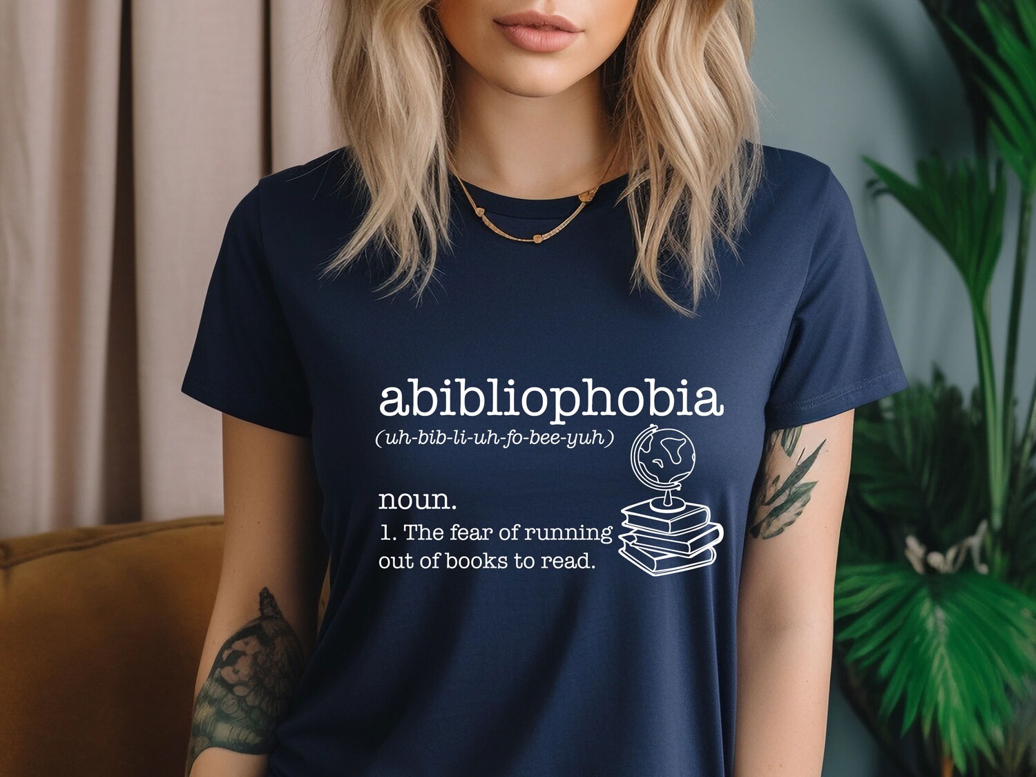 Book Lover Shirt Abibliophobia Reading T-shirt Book Club Tee Bookish Gift for Kids image 3