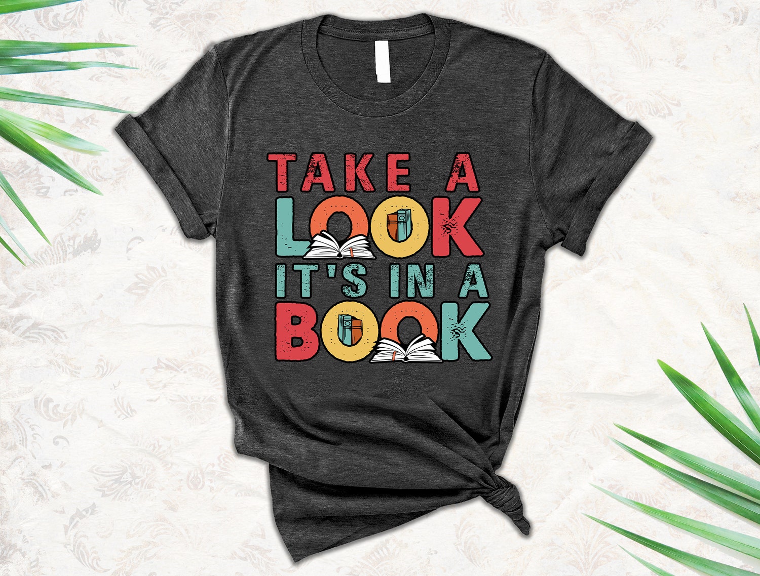 Retro Book Lover T-Shirt Librarian Gift Reading Enthusiast Shirt Bookworm Apparel image 2