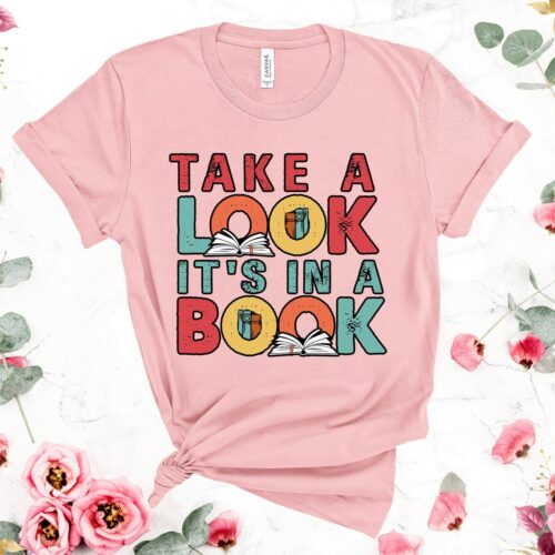 Retro Book Lover T-Shirt Librarian Gift Reading Enthusiast Shirt Bookworm Apparel image 0