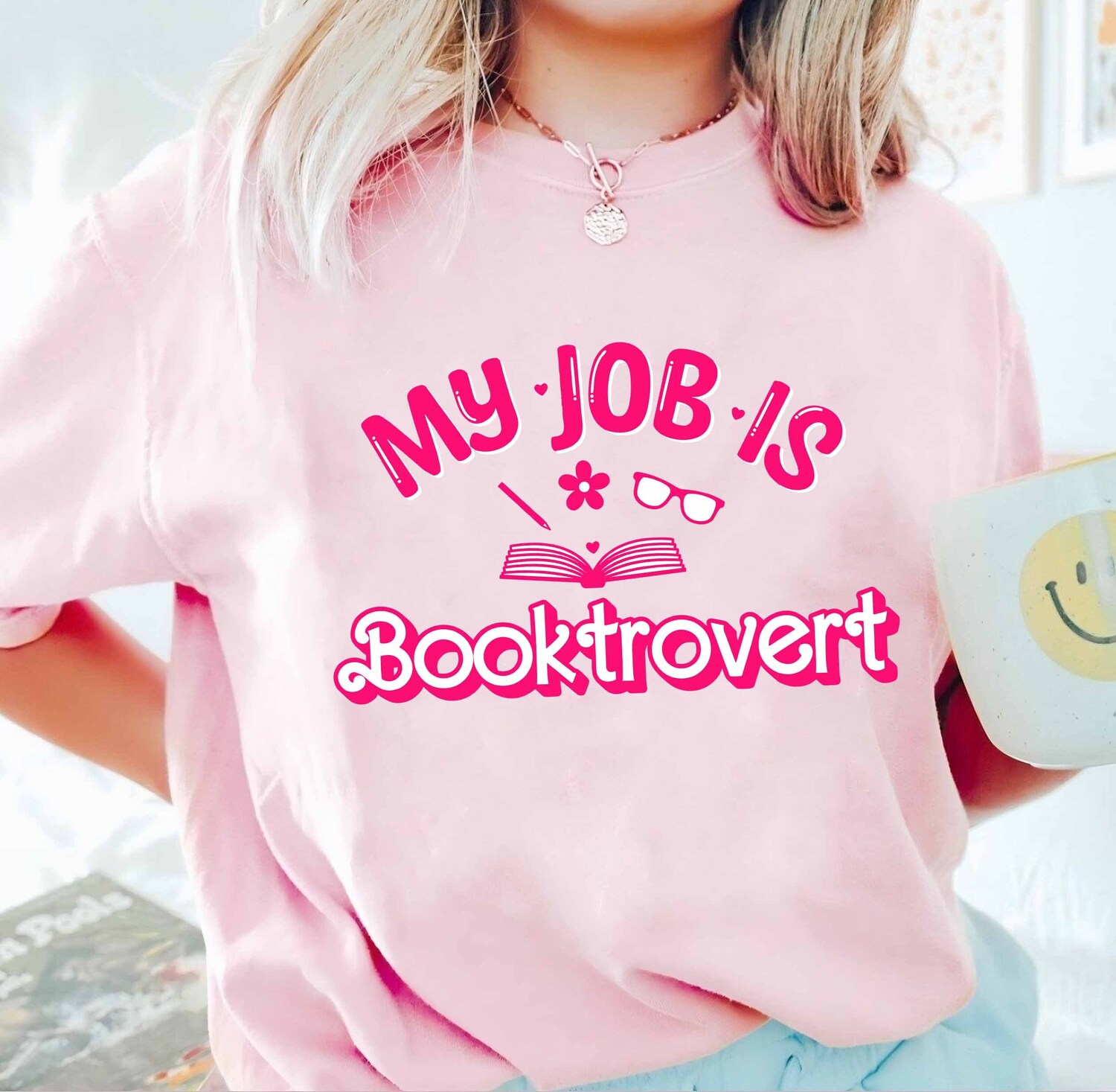 Book Lover Shirt Booktrovert Librarian Tee Perfect Bookworm Gift Reading Enthusiast Top image 1