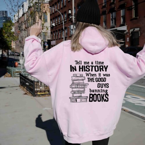 Book Hoodie Funny History Book Theme Book Lover Gift Unique Literary Apparel image 0