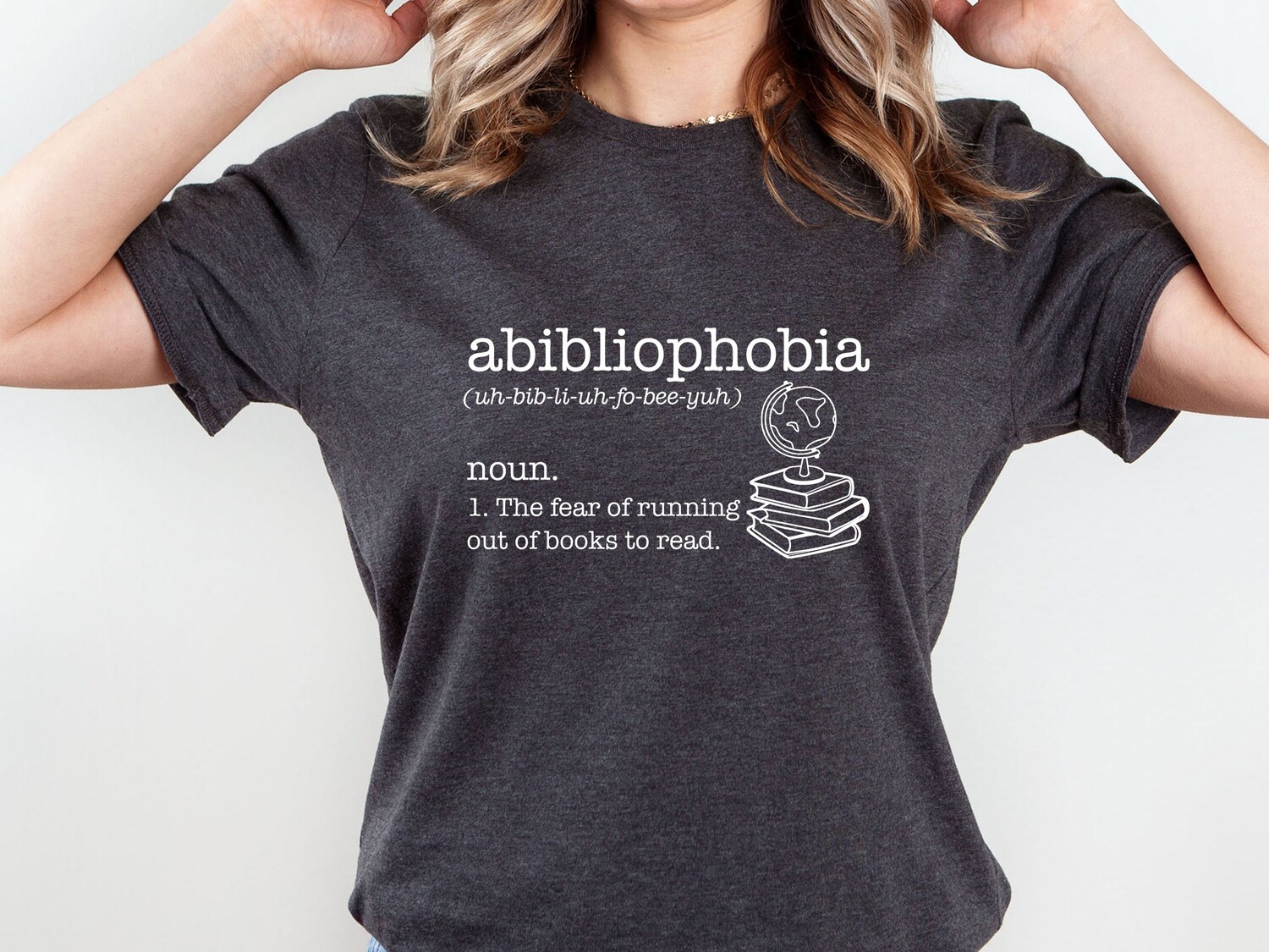 Book Lover Shirt Abibliophobia Reading T-shirt Book Club Tee Bookish Gift for Kids image 1