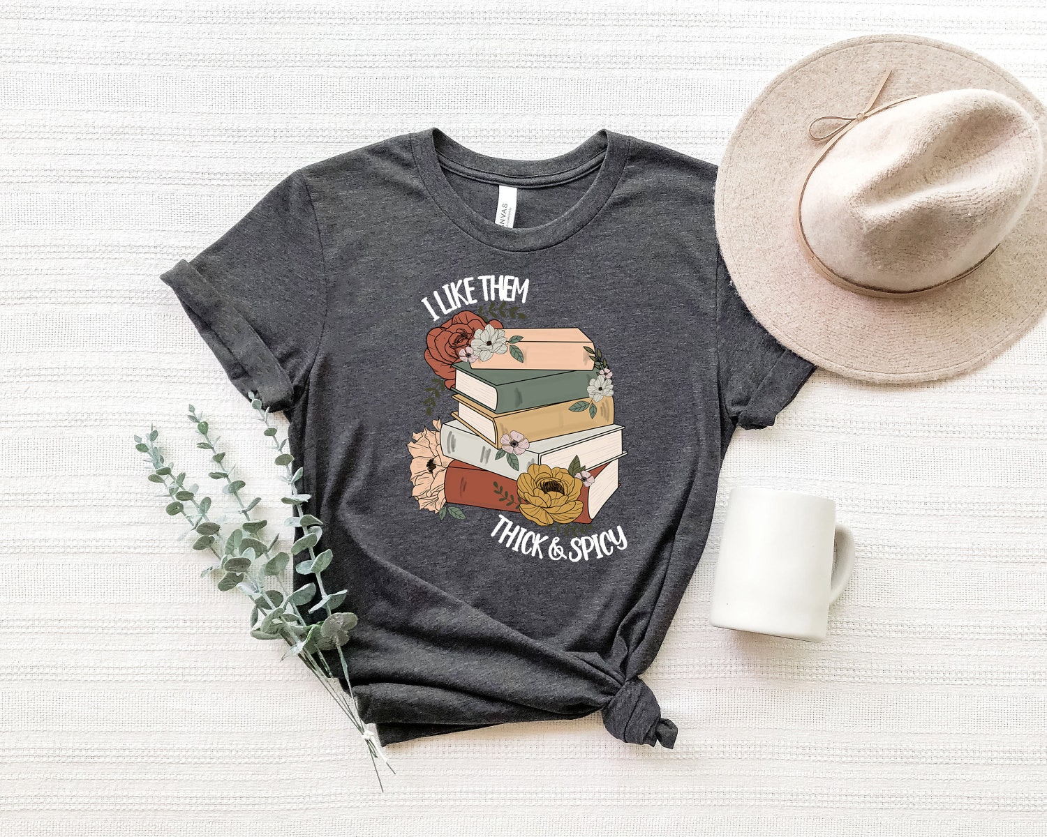 I Like Them Thick and Spicy Sweatshirt Bookish Smut Books Sweater Spicy Season Book Lover Gift image 3