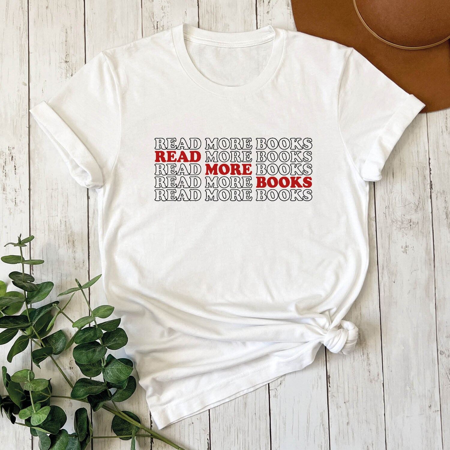 Librarian Book Lover T-Shirt Read More Books Tee Bookworm Shirt Library Gift Bookish Shirt image 3