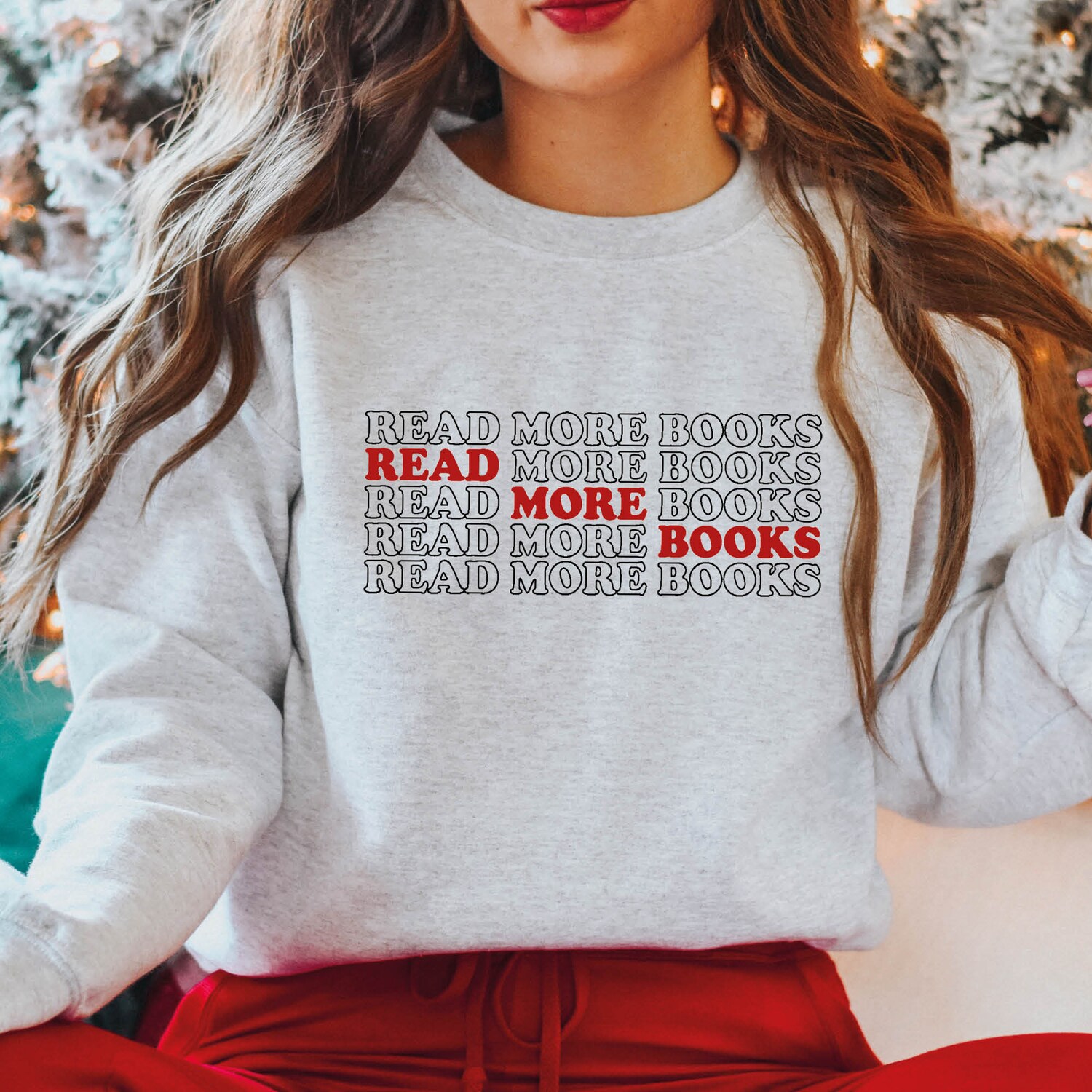 Librarian Book Lover Sweatshirt Read More Books Library Bookworm Bookish Reading Gift image 4