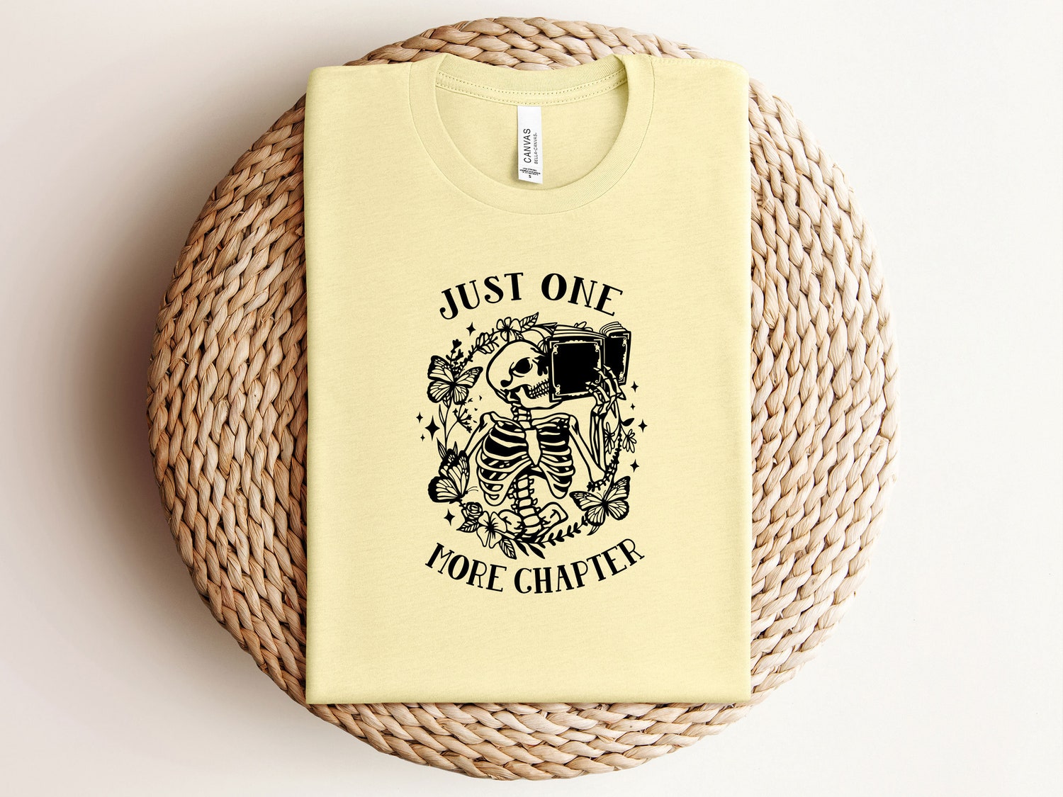 One More Chapter Shirt Bookworm Tshirt Skeleton Book Reading Tee Book Lovers Gifts image 3