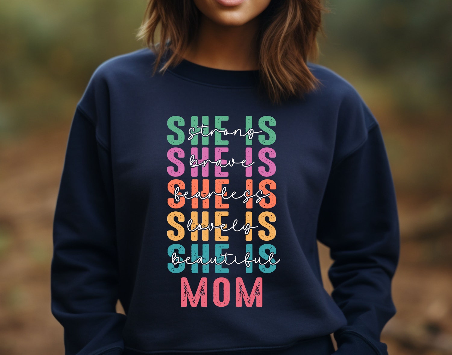 She Is Mom Shirt Mother's Day Gift Mama T-Shirt Mom Life Tee New Mom Shirt Mom Gift image 3