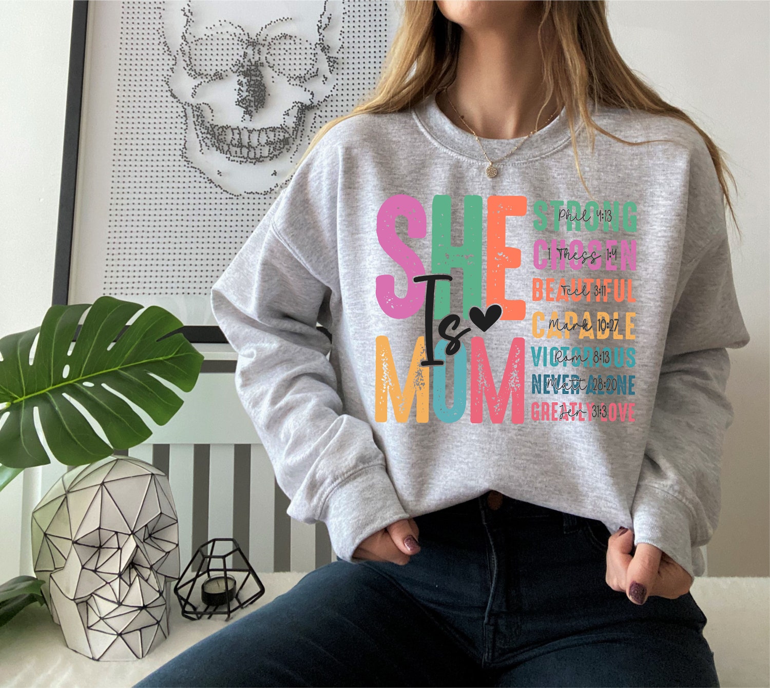 She Is Mom Shirt Mother's Day Gift Mama T-Shirt New Mom Life Tee Mom Gift Ideas image 3