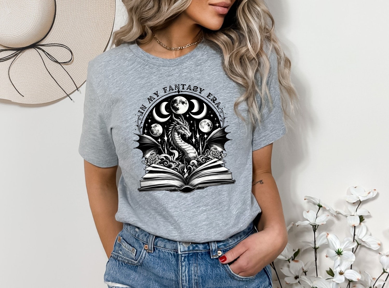 Fantasy Era Book Lovers T-Shirt Cute Women’s Fantasy Literature Tee Perfect Gift for Readers image 2