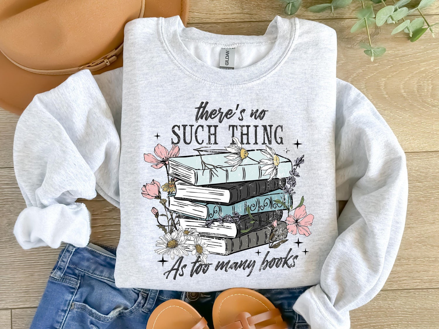 Too Many Books Shirt Book Lover Gift Bookish Reading Shirt Bookworm Librarian Tee image 1