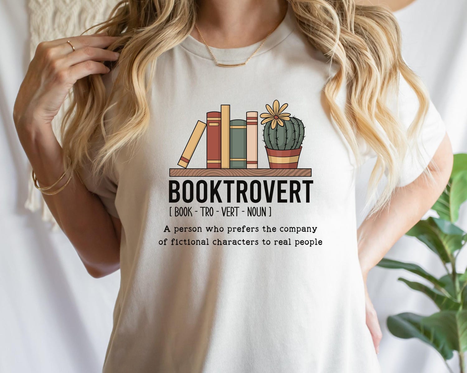 Booktrovert Book Lovers Sweatshirt Funny Bookish Girly Sweater Cute Book Lover Gift image 3