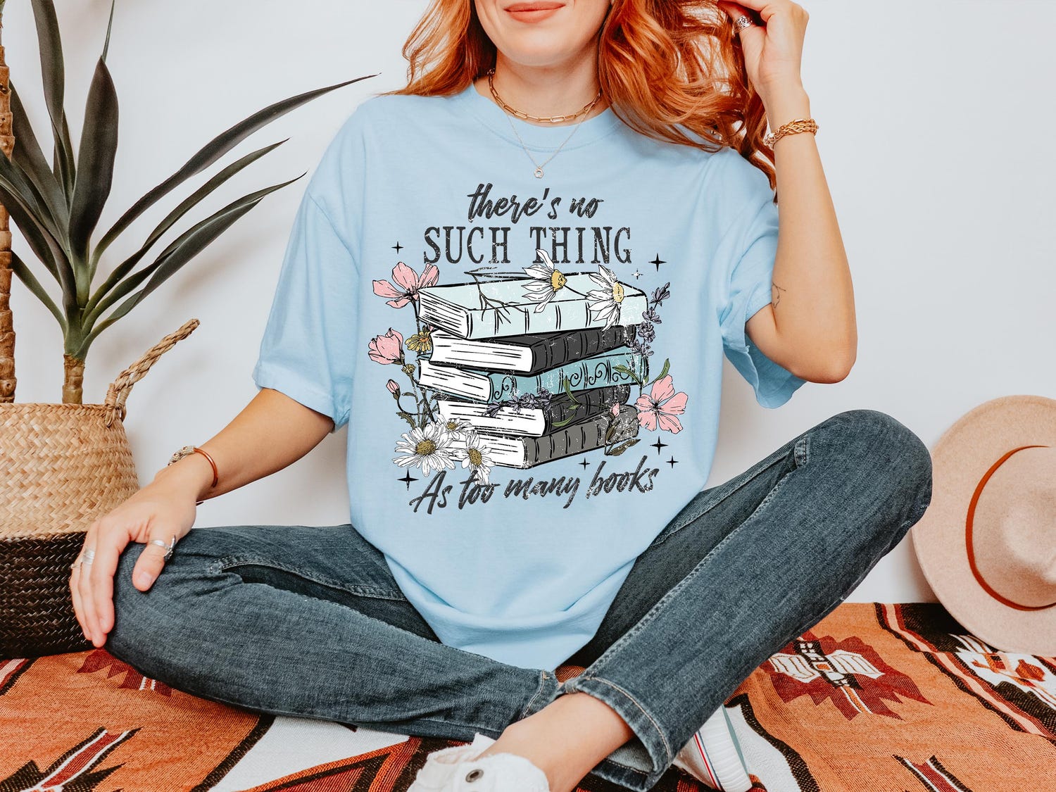 Too Many Books Shirt Book Lover Gift Bookish Reading Shirt Bookworm Librarian Tee image 2