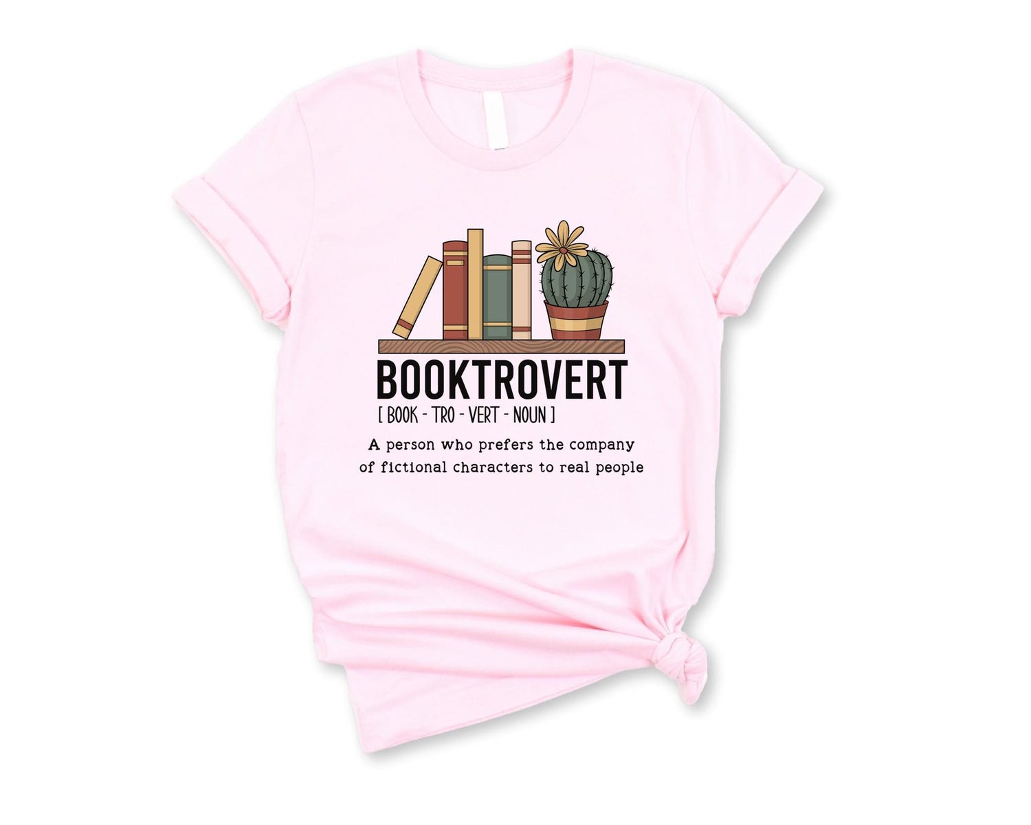 Cute Booktrovert Book Lovers T-shirt Funny Bookish Girly Shirt Women's Book Lover Gift image 1