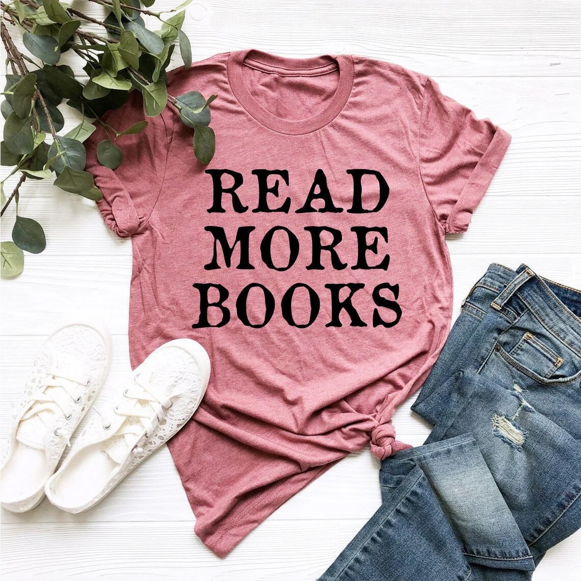 Read More Books Shirt Bookworm Book Lover Reading Librarian Bookish Gift Literary Apparel image 1