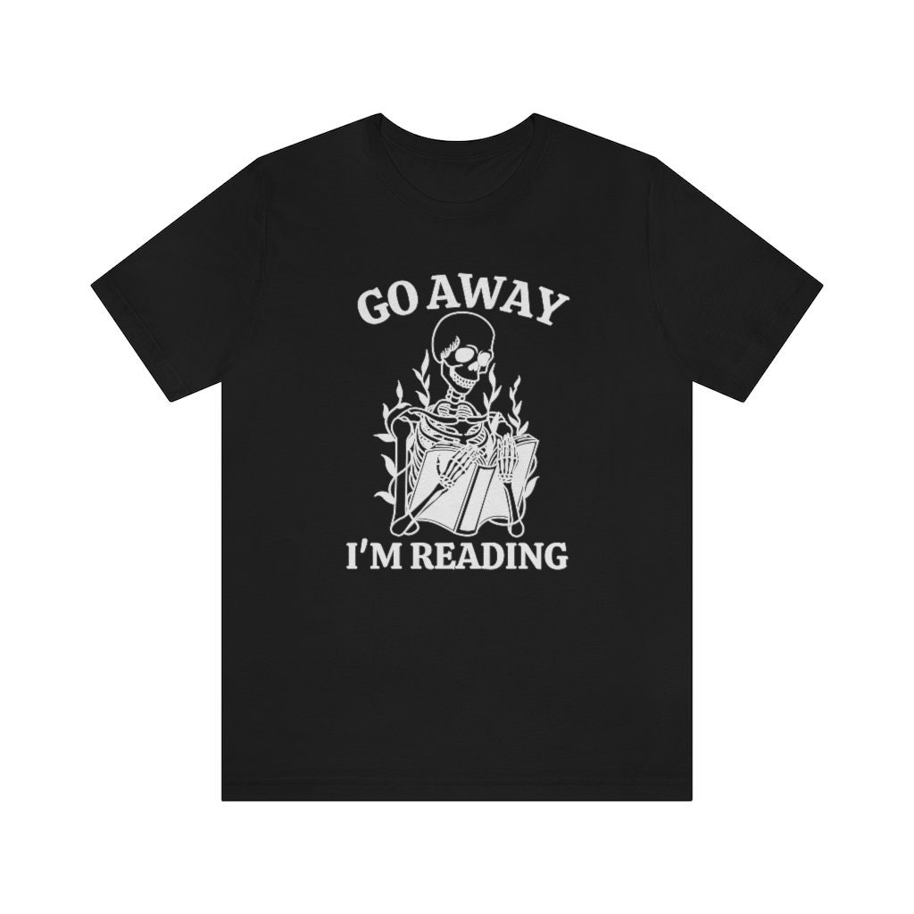 Funny Halloween Reading Skeleton Shirt Librarian Bookish Gifts Spooky Book Lover Tee image 2