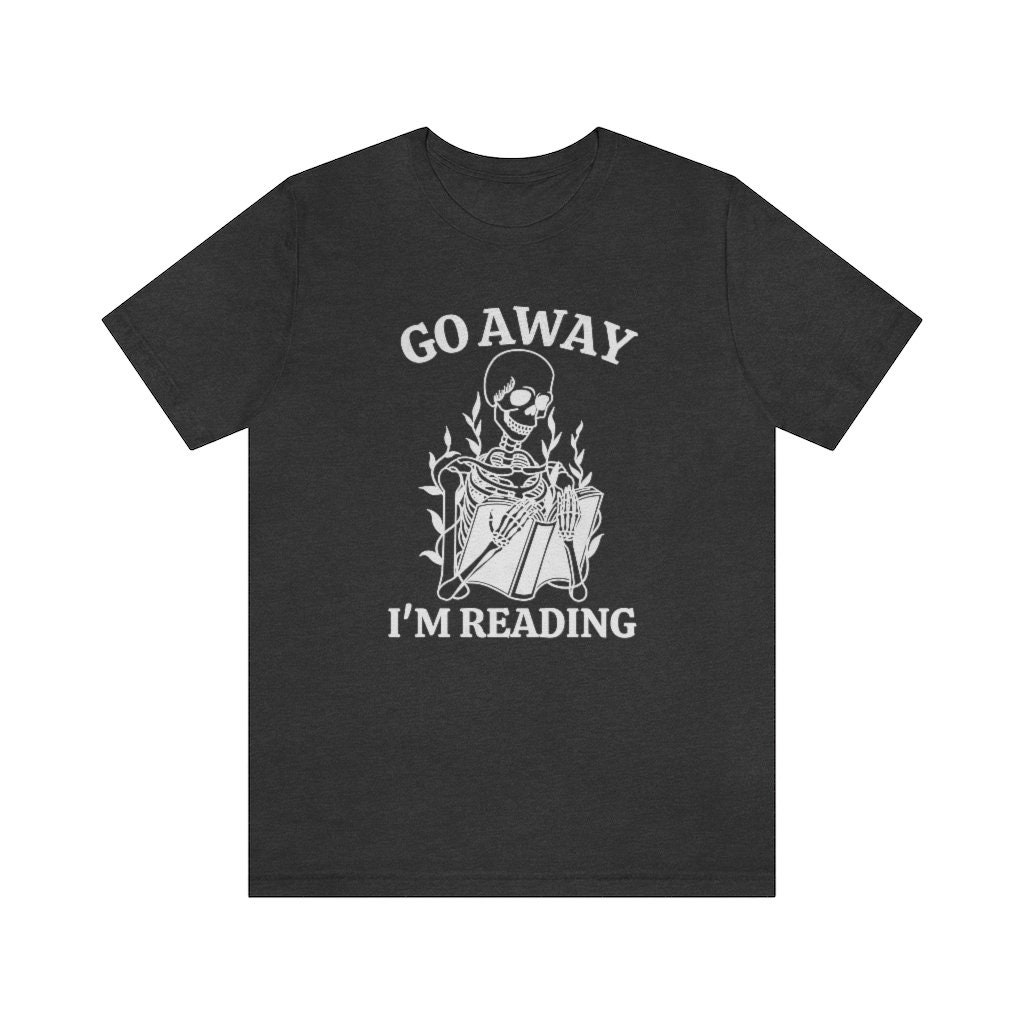 Funny Halloween Reading Skeleton Shirt Librarian Bookish Gifts Spooky Book Lover Tee image 3