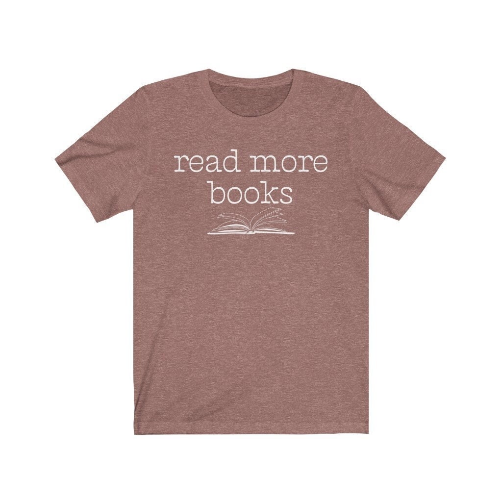 Funny Book Lover Shirt Read More Books Tee Grammar Tee Teacher Life Gift Book Shirt image 1