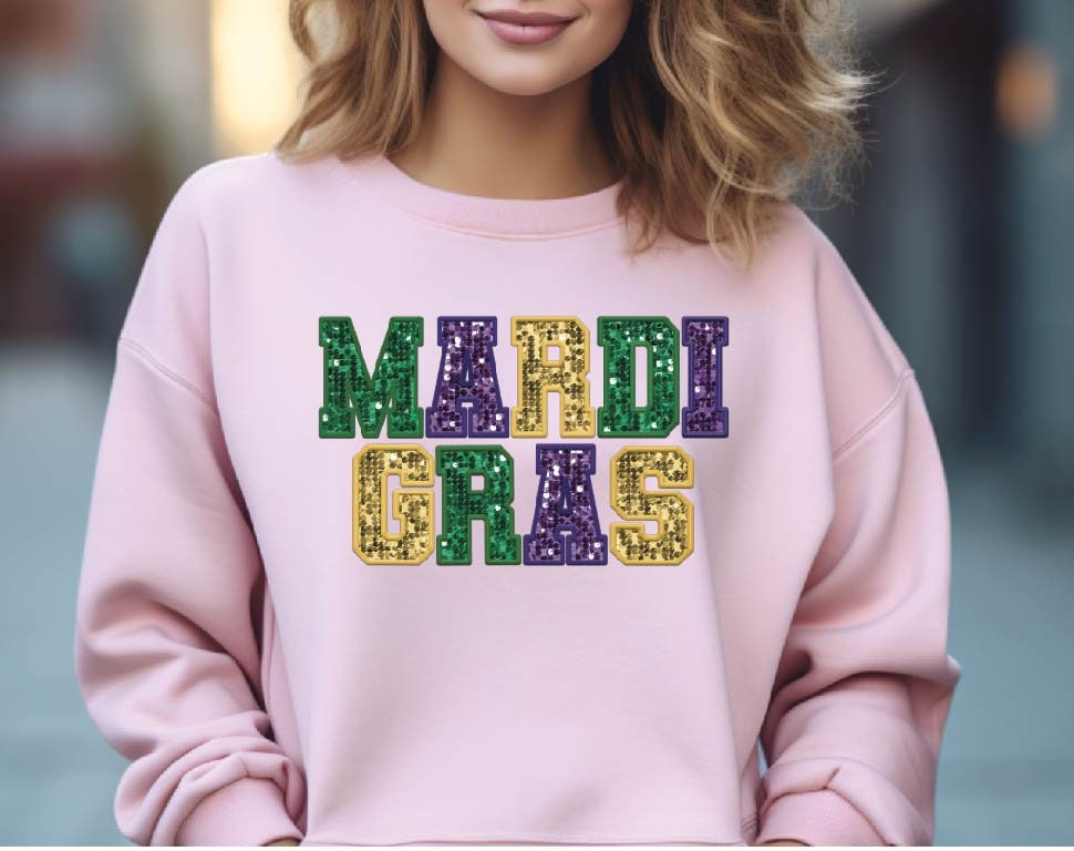 Mardi Gras New Orleans Shirt Carnival Costume Fleur De Lis Funny Shirt Mardi Gras Sweatshirt image 3