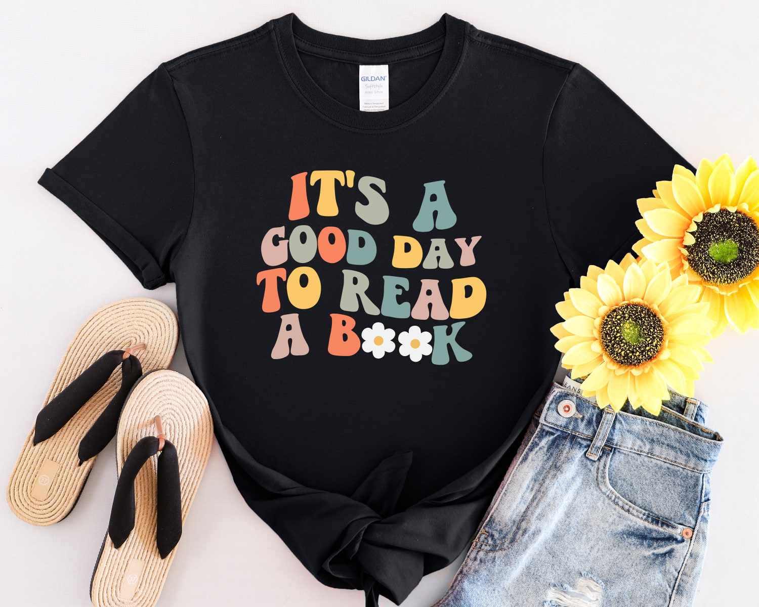 Teacher Shirt It's a Good Day to Read a Book Book Lover Reading Shirt Librarian Gift Tee image 1