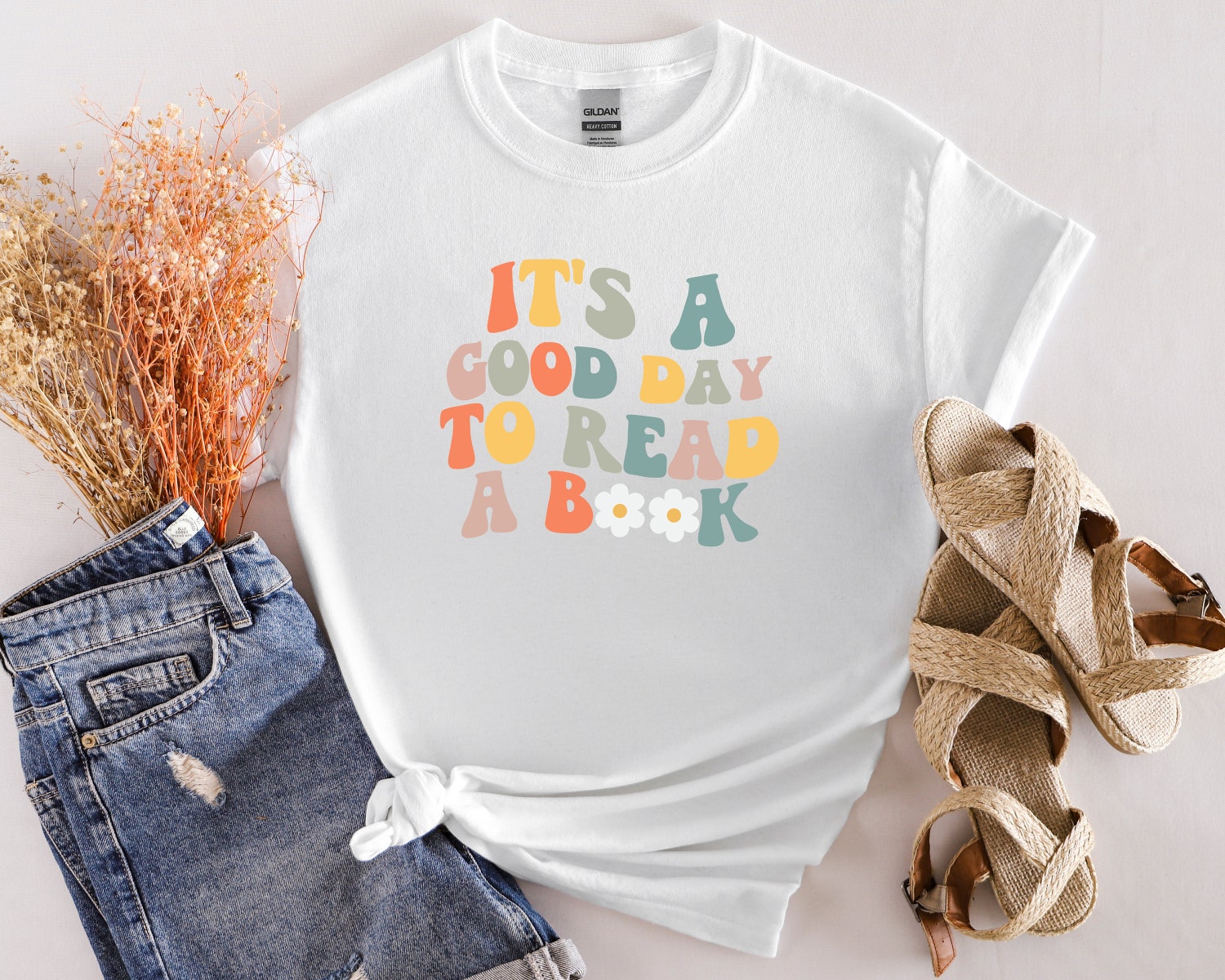 Teacher Shirt It's a Good Day to Read a Book Book Lover Reading Shirt Librarian Gift Tee image 2