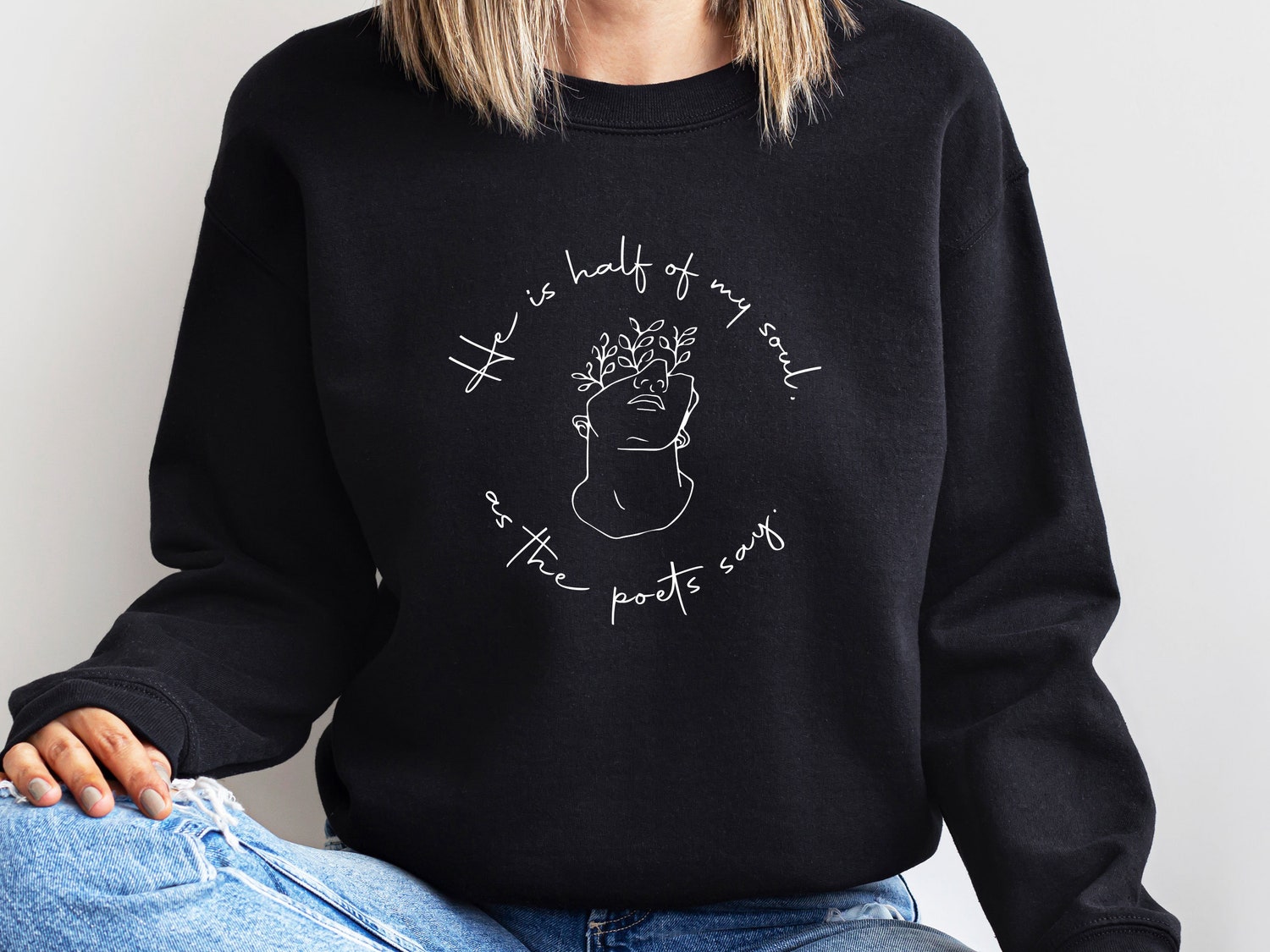 The Song of Achilles Sweatshirt Achilles Patroclus Bookish Sweater for Bookworms and Poetry Lovers image 2