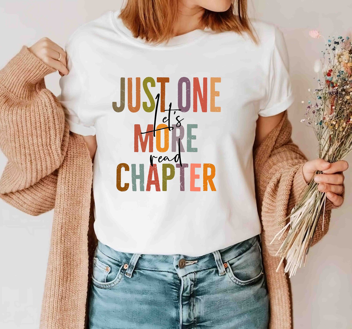 Book Lover Shirt Just One More Chapter Reading Shirt Bookworm Gift Book Club Tee image 2