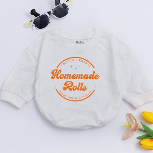 Retro Fall Baby Romper Funny Thanksgiving Toddler Sweater Autumn Baby Bodysuit Shower Gift image 0