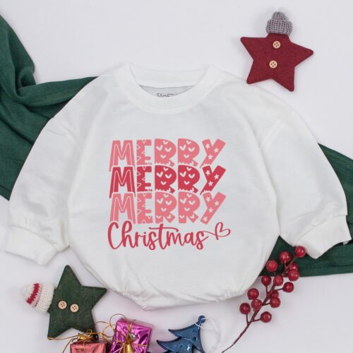 Baby Girl Christmas Outfit First Christmas Clothes Baby Shower Gift Holiday Outfit image 0