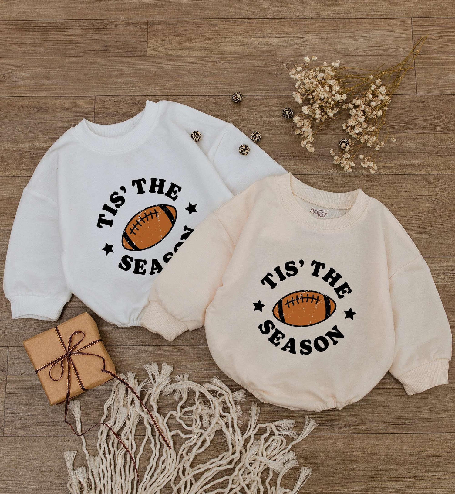 Game Day Baby Romper American Football Newborn Bodysuit Cute Retro Baby One Piece Outfit image 2