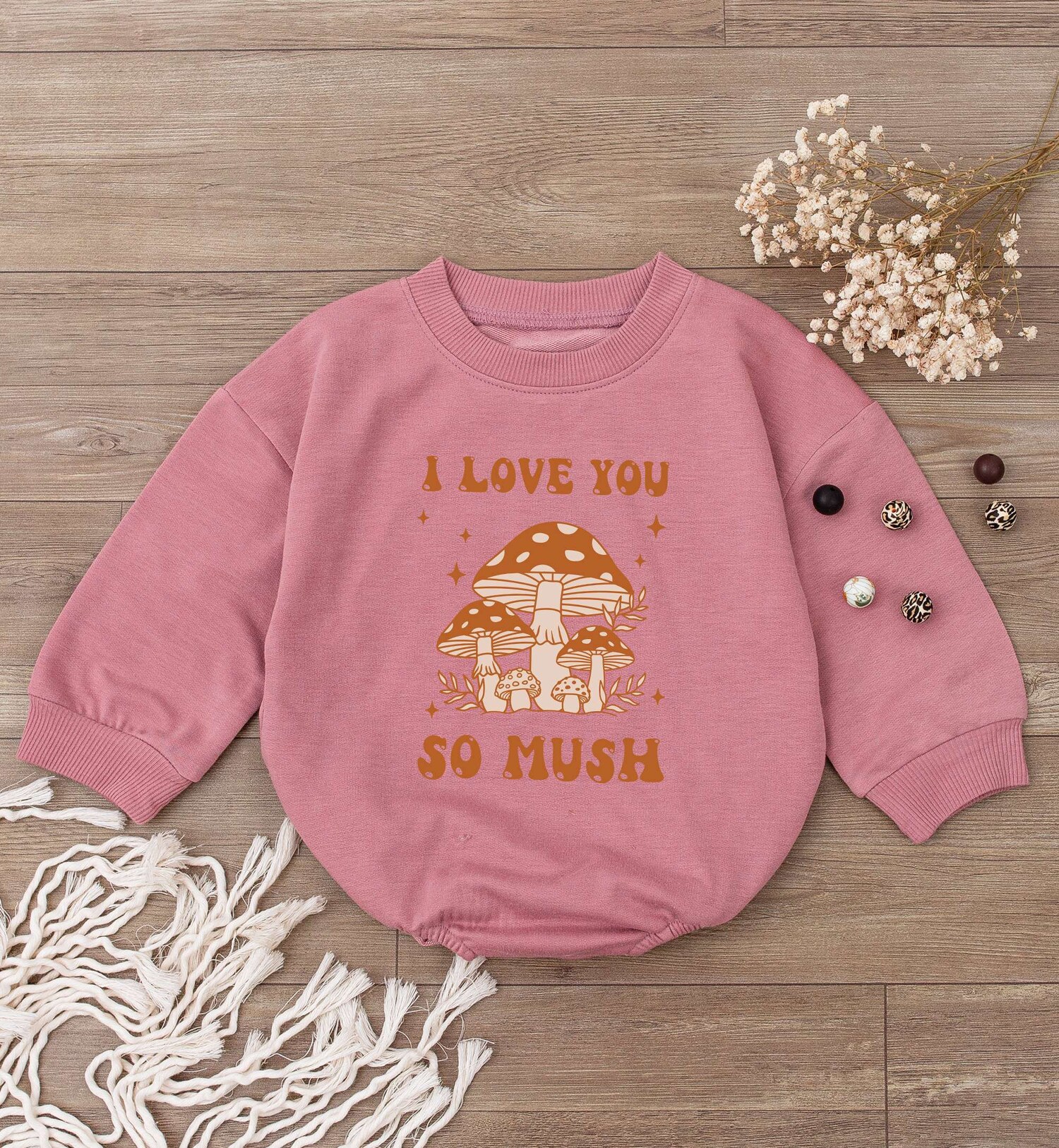 I Love You So Mush Baby Romper Cute Baby Bodysuit for Boys and Girls Newborn Gift image 3