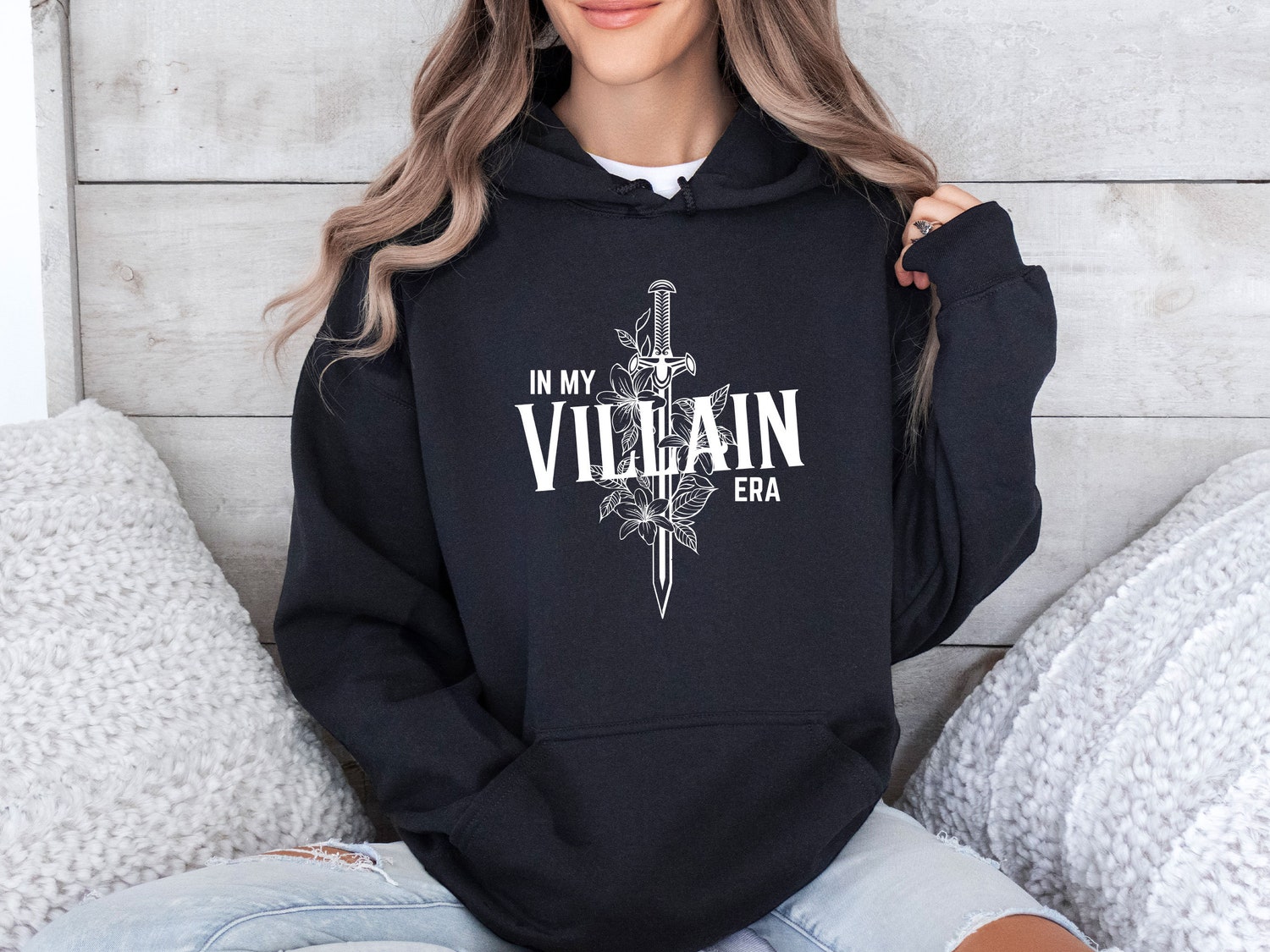 Villain Era Hoodie Dark Romance Reader Book Lover Hoodie Funny Bookish Gift Cute Reader Apparel image 5