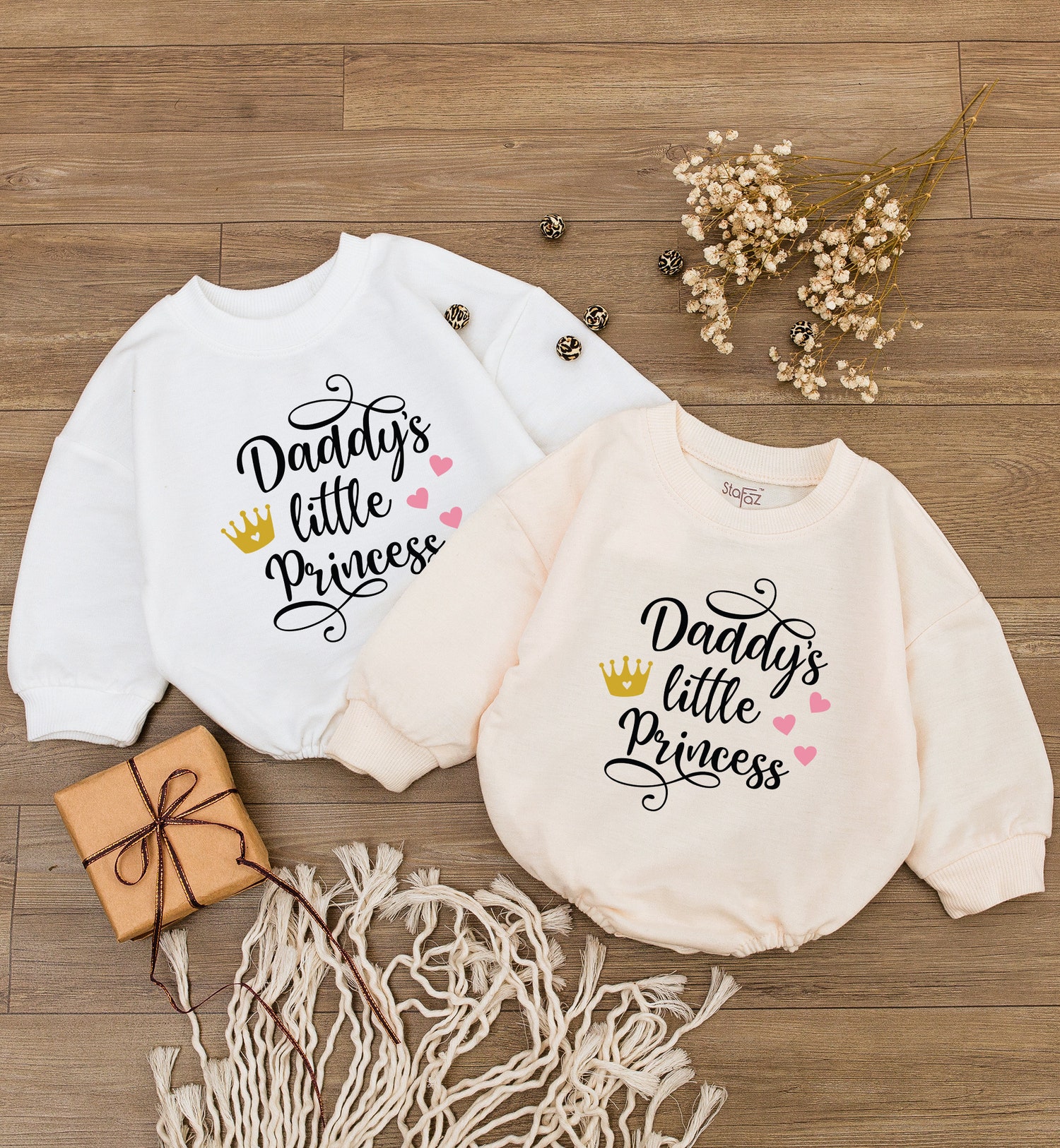 Daddy's Little Princess Newborn Baby Romper Fashion Casual Summer Bodysuit Retro Style image 2