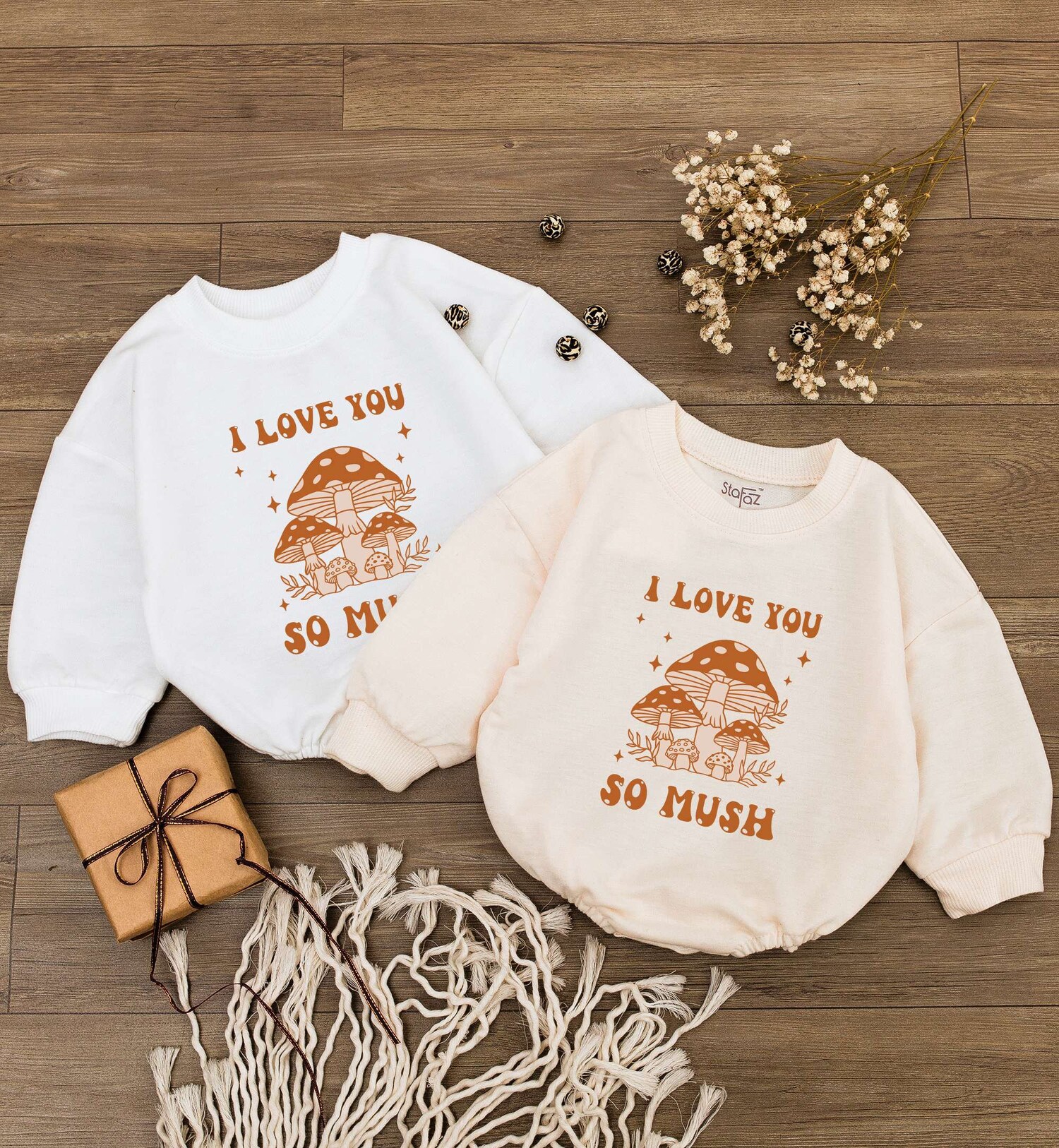 I Love You So Mush Baby Romper Cute Baby Bodysuit for Boys and Girls Newborn Gift image 2