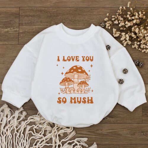 I Love You So Mush Baby Romper Cute Baby Bodysuit for Boys and Girls Newborn Gift image 0