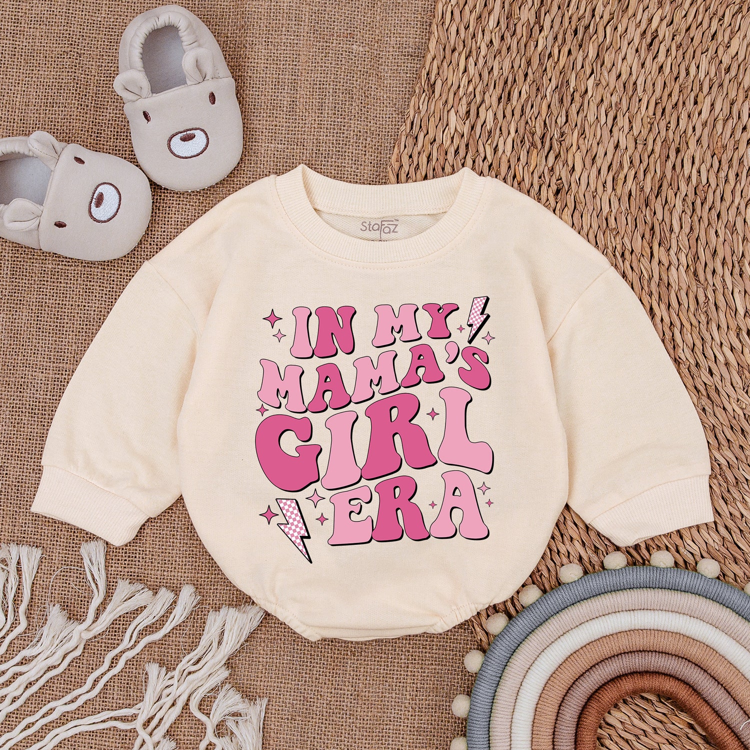 My Mama's Girl Era Romper Mommy & Me Bodysuit Baby Girl Outfit Mother's Day Gift image 1