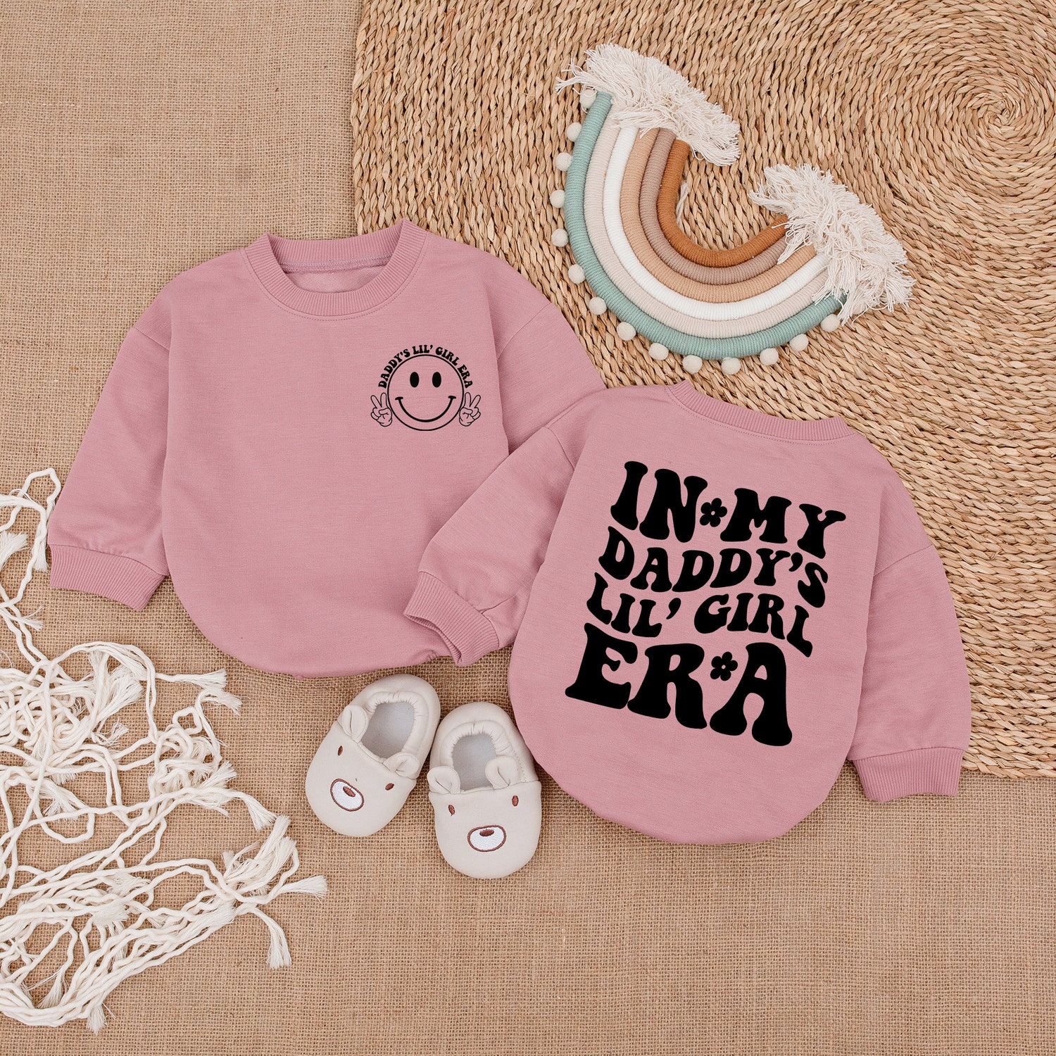 Daddy's Girl Era Romper Daddy & Me Bodysuit Baby Girl Outfit Gift for Baby Girl image 2