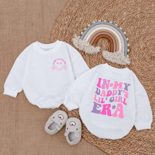 Daddy's Girl Era Romper Daddy & Me Bodysuit Baby Girl Outfit Gift for Baby Girl image 0