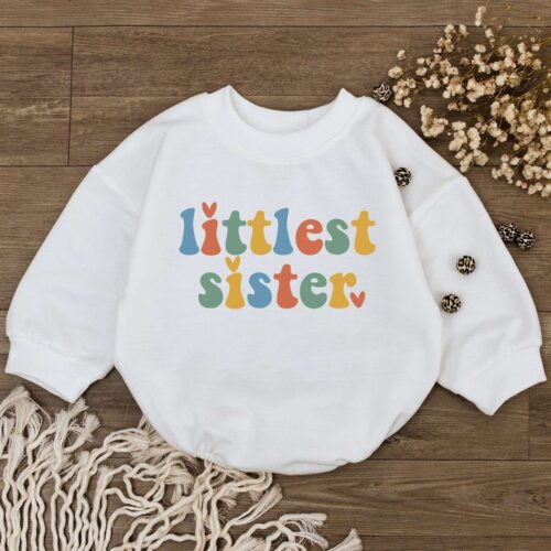 Big Sister Baby Romper Baby Announcement Bodysuit Mom Gift New Baby Shower 1st Mother's Day image 0