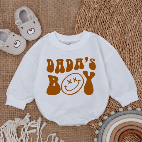 Father's Day Baby Boy Romper First Father's Day Outfit Dad and Son Matching Clothes image 0