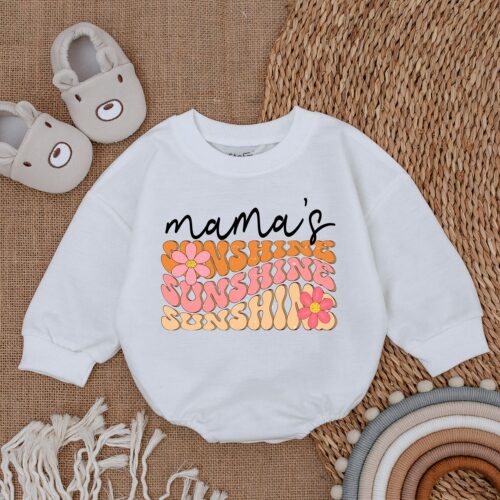 Mama's Bestie Romper Mommy & Me Baby Girl Bodysuit Mother’s Day Gift Outfit image 0