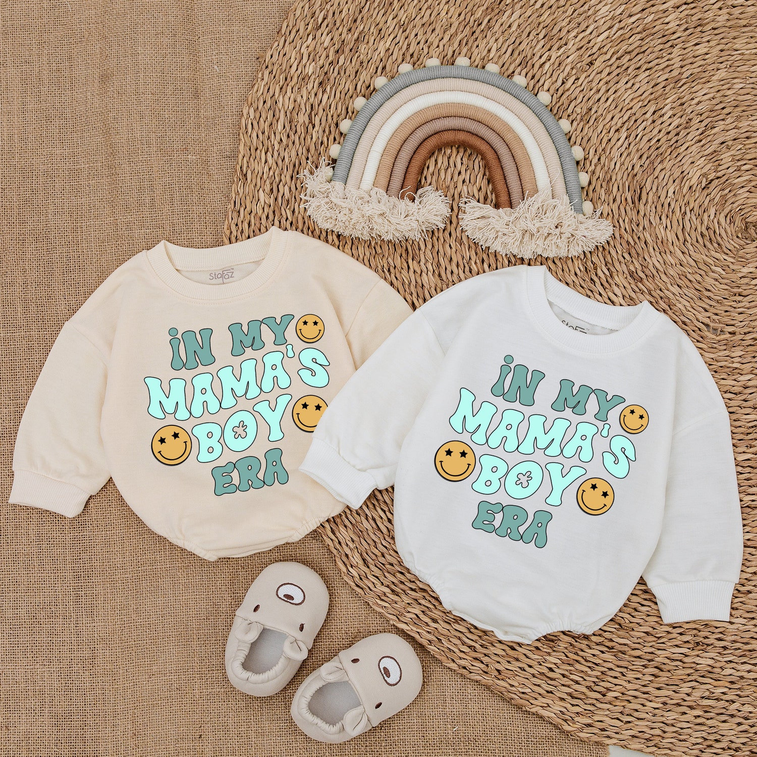 My Mama's Boy Era Romper Mama's Boy Bodysuit Shirt Baby Boy Outfit Gift image 2