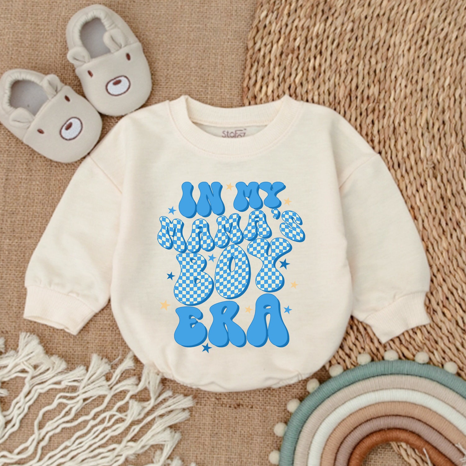 My Mama's Boy Era Baby Romper Mama's Boy Bodysuit Baby Boy Outfit Gift for Baby Boy image 1