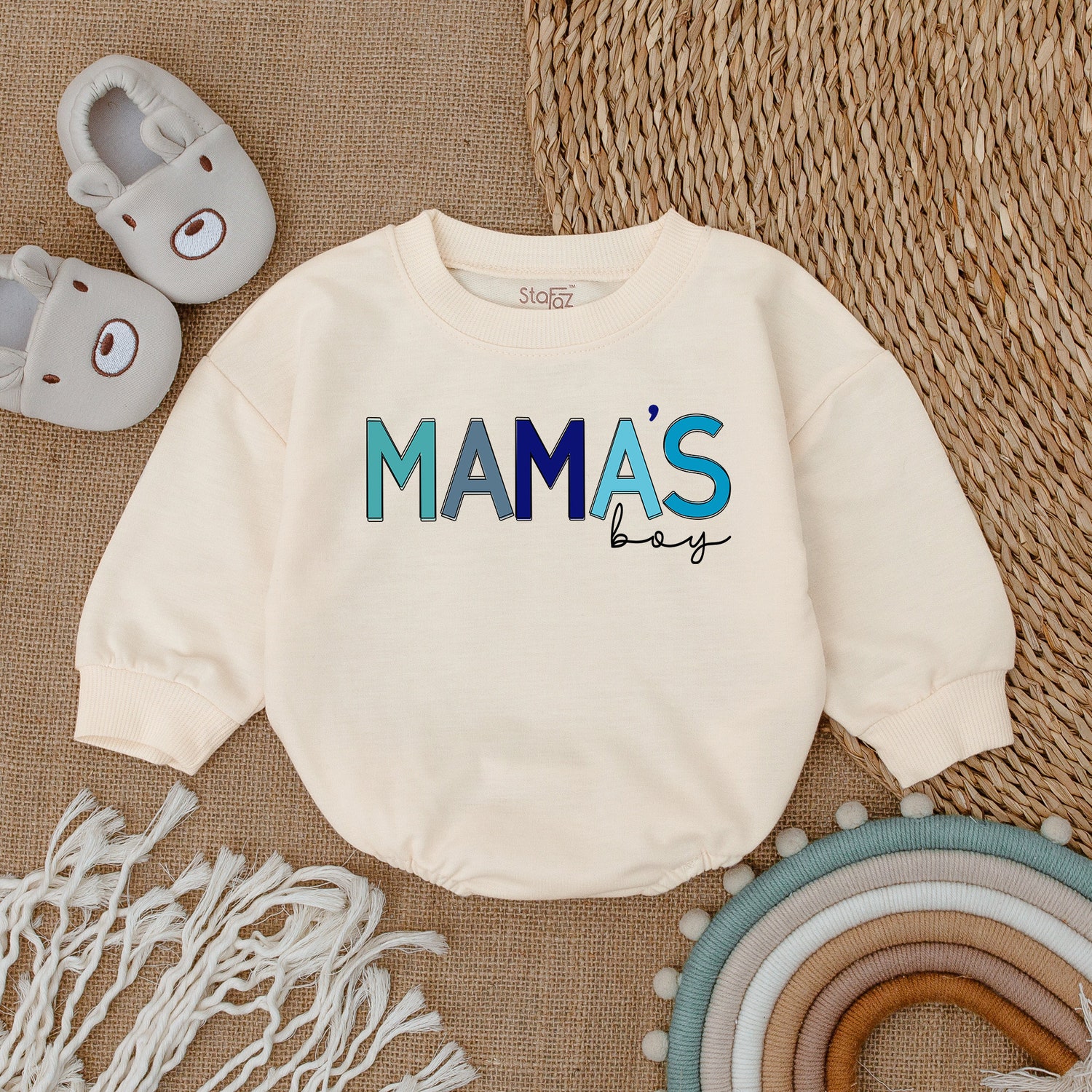 My Mama's Boy Era Romper Baby Boy Bodysuit Mama's Boy Shirt Baby Boy Outfit Gift image 1