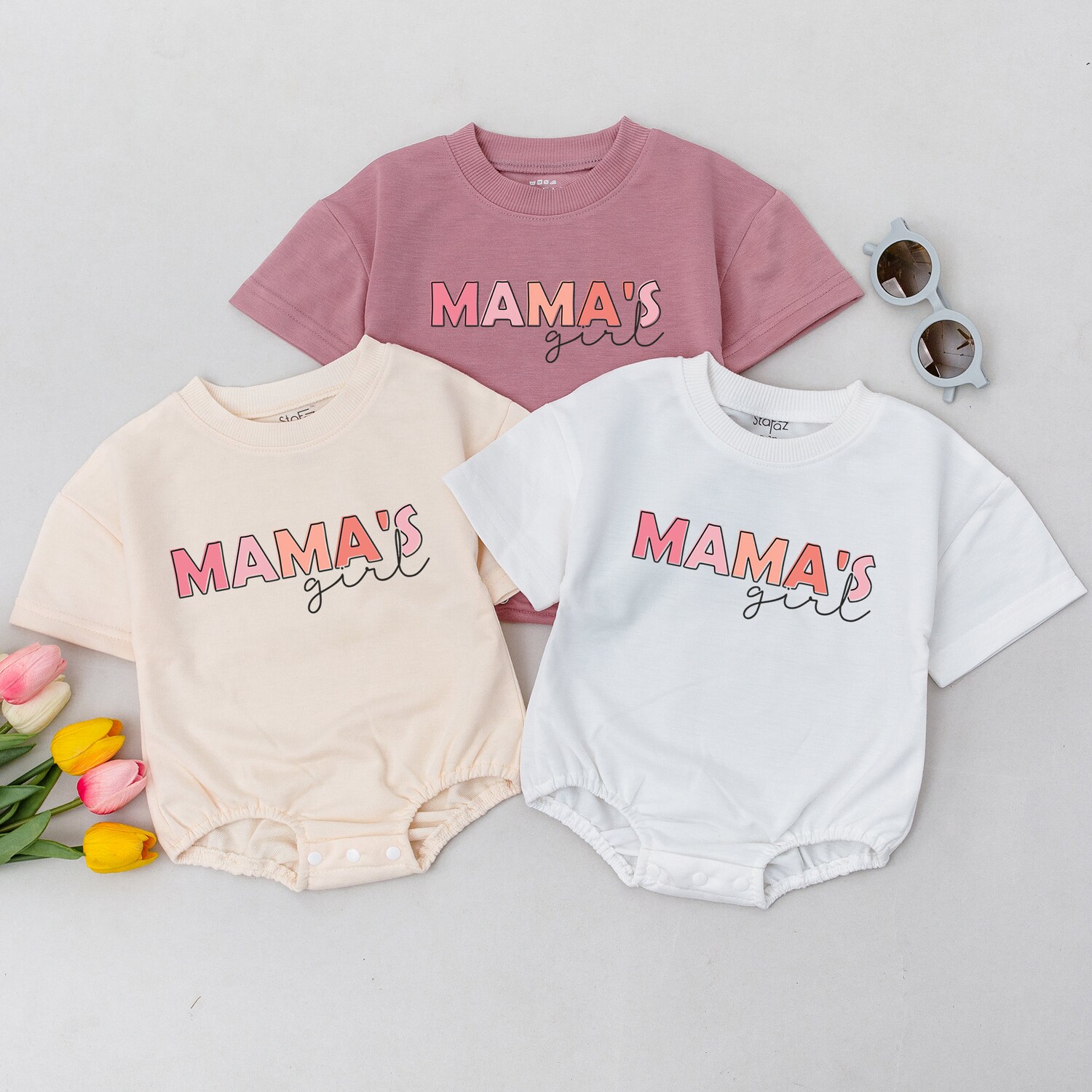 Matching Mama Mother Daughter Baby Romper Mommy and Me Outfit Gift image 3