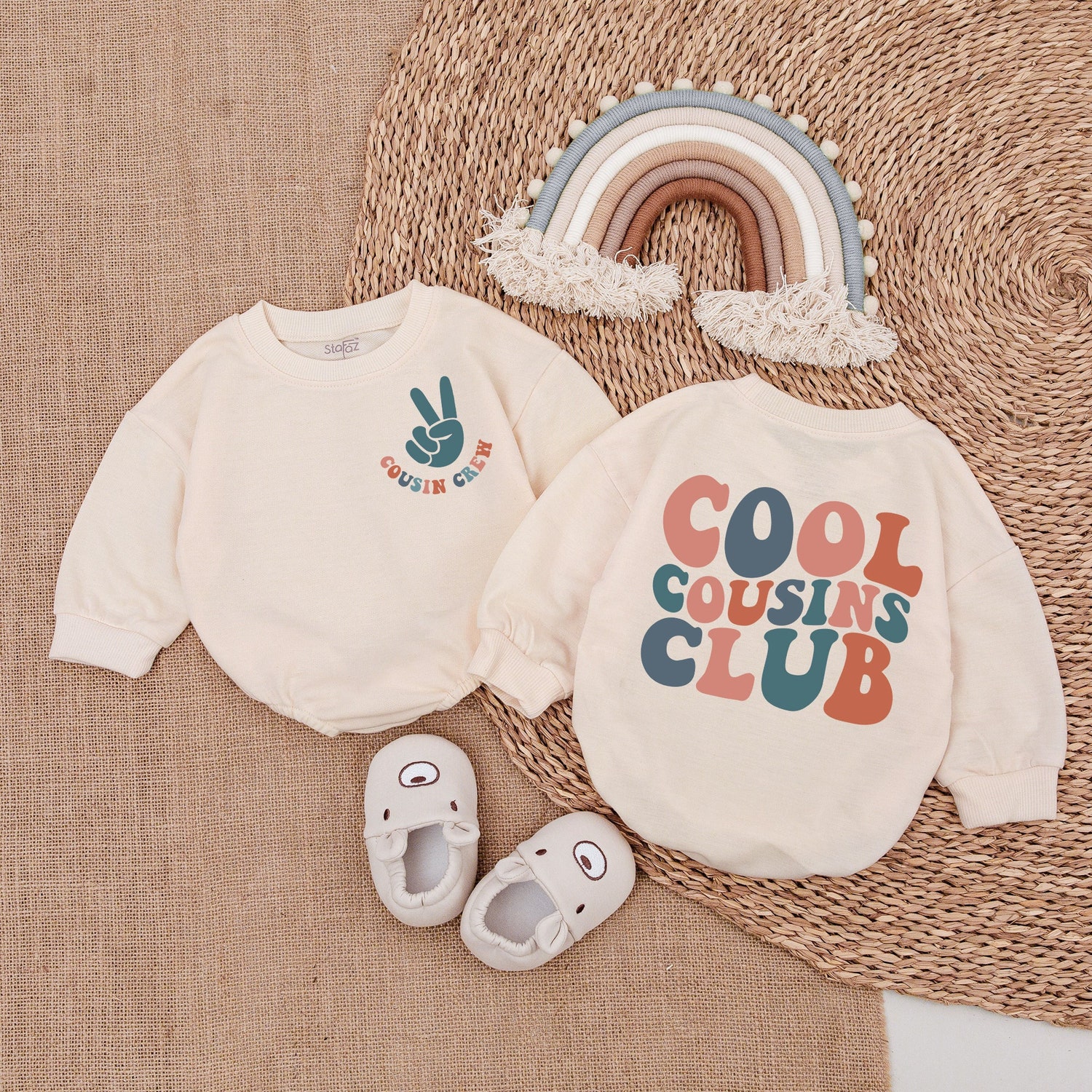 Cool Cousin Club Shirt New Cousin Reveal Gift Family Reunion Newborn Romper Cousin Crew Apparel image 1